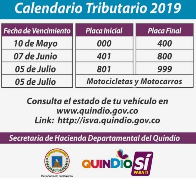 CalendarioTributario2019